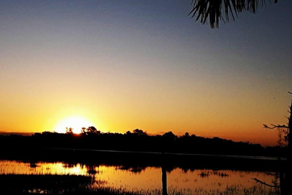 Secluded Tiny House By The Marsh With Hunting Island Beach Pass Frogmore Esterno foto