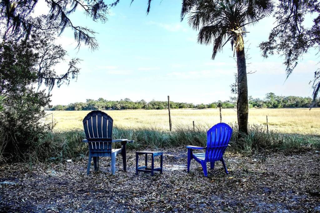 Secluded Tiny House By The Marsh With Hunting Island Beach Pass Frogmore Esterno foto